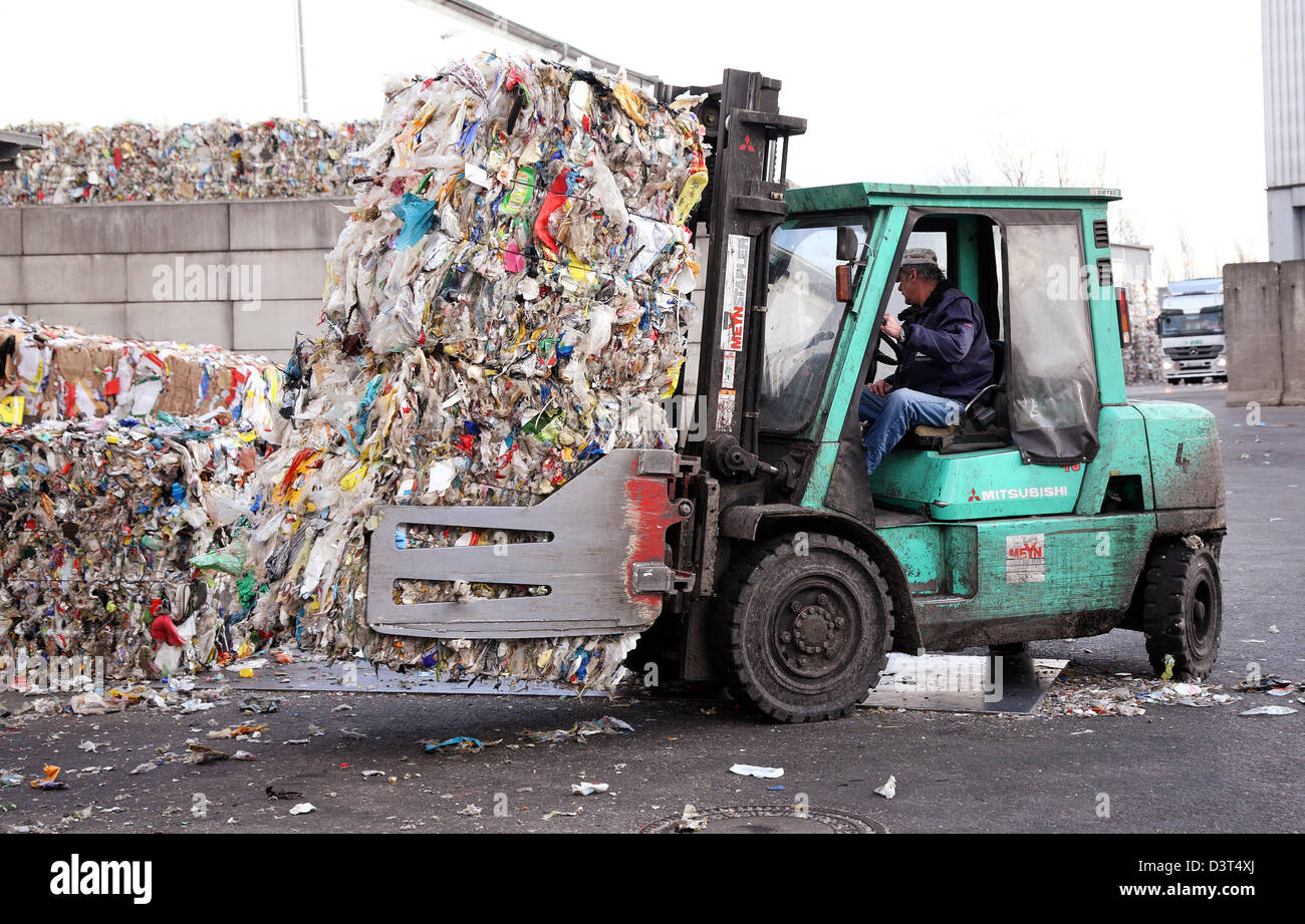 Berlino, Germania, Alba-Recycling GmbH in Berlin-Mahlsdorf Foto Stock