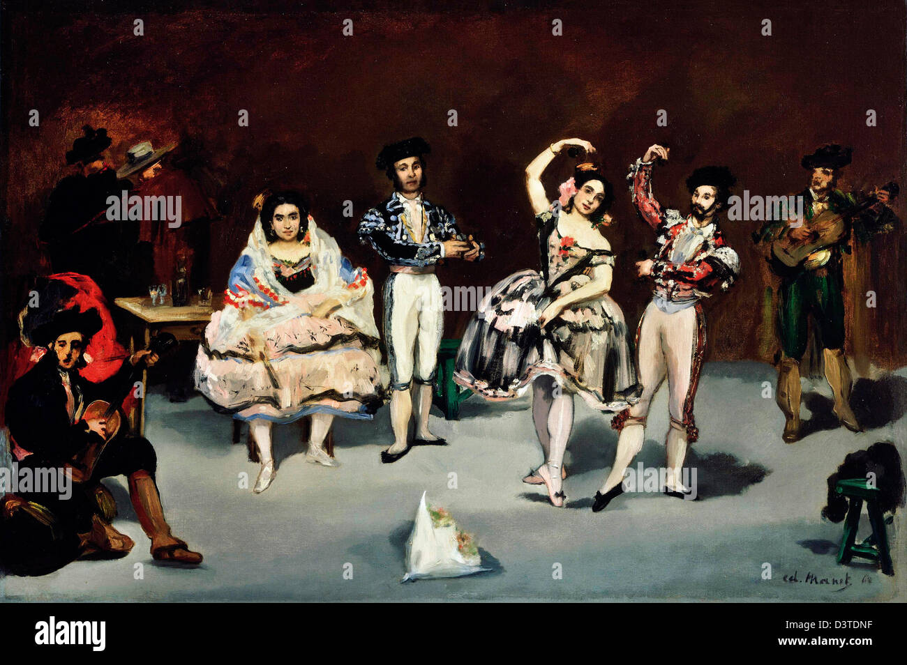 Edouard Manet, Balletto Spagnolo 1862 olio su tela. Collezione Phillips,  WASHINGTON, STATI UNITI D'AMERICA Foto stock - Alamy