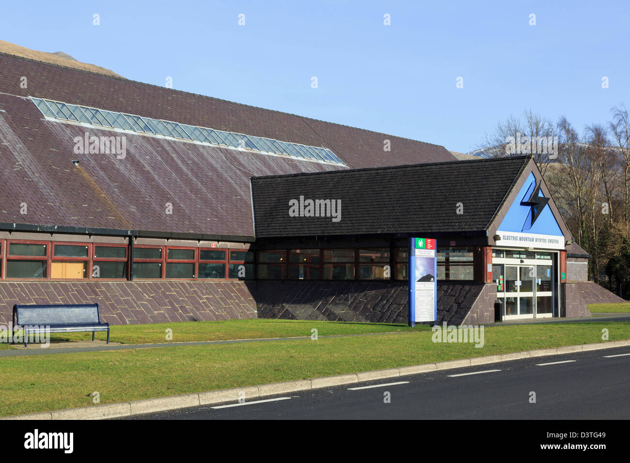 Electric Mountain Dinorwig Power Station visitor center Llanberis nel Parco Nazionale di Snowdonia, Gwynedd, il Galles del Nord, Regno Unito, Gran Bretagna Foto Stock