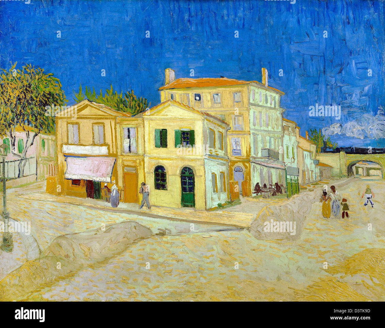 Vincent van Gogh, la casa gialla ("strada") 1888 olio su tela. Van Gogh Museum di Amsterdam, Paesi Bassi. Foto Stock