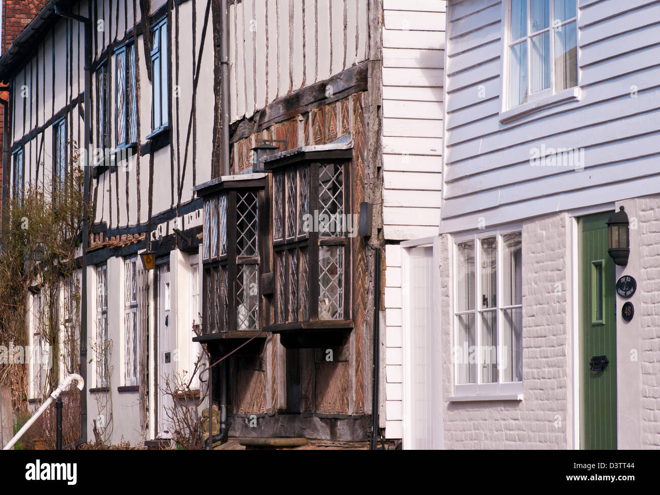 Periodo Case Tudor Weston-super-Mare East Sussex Regno Unito Foto Stock