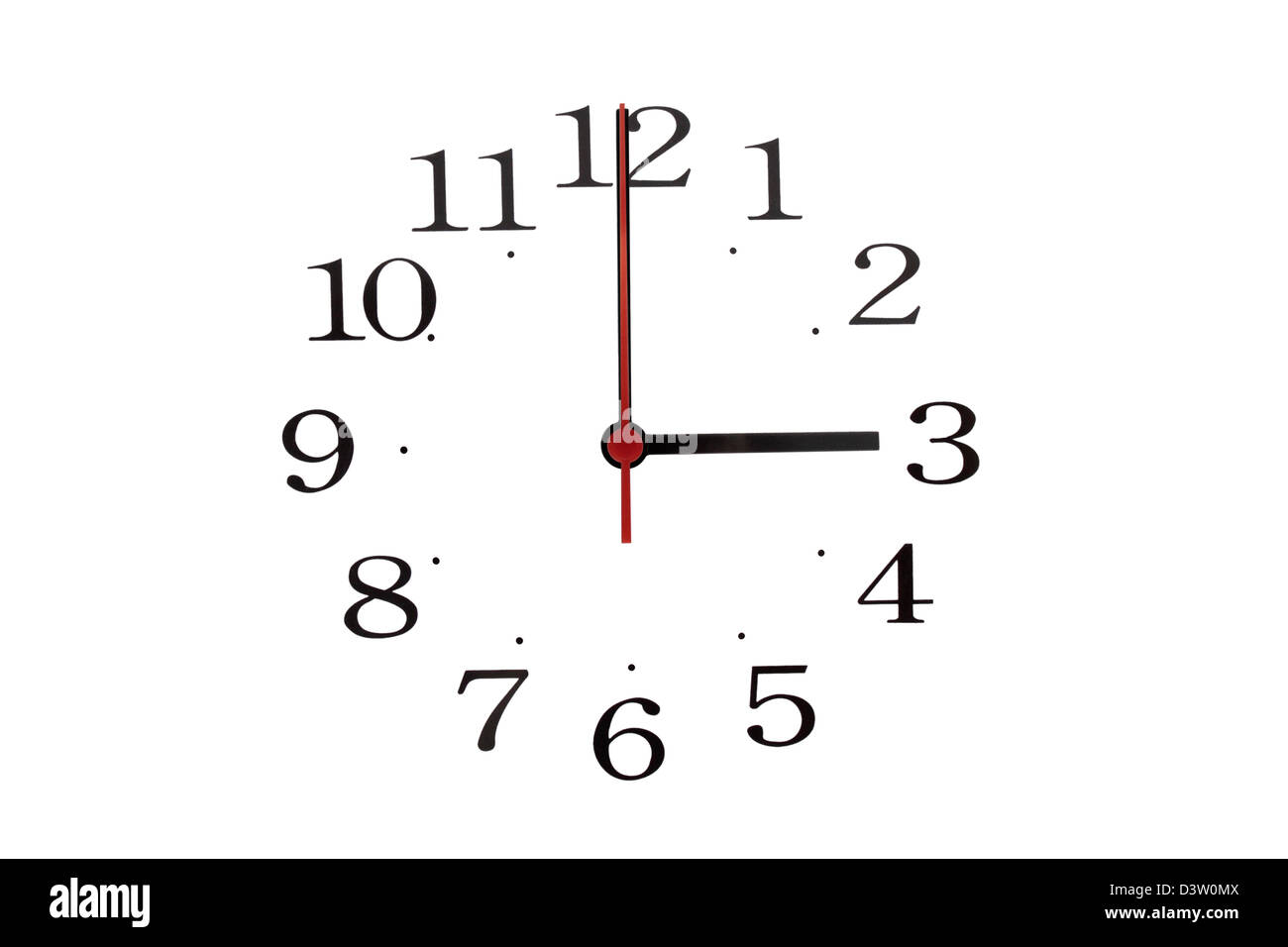 Clock 3 pm immagini e fotografie stock ad alta risoluzione - Alamy