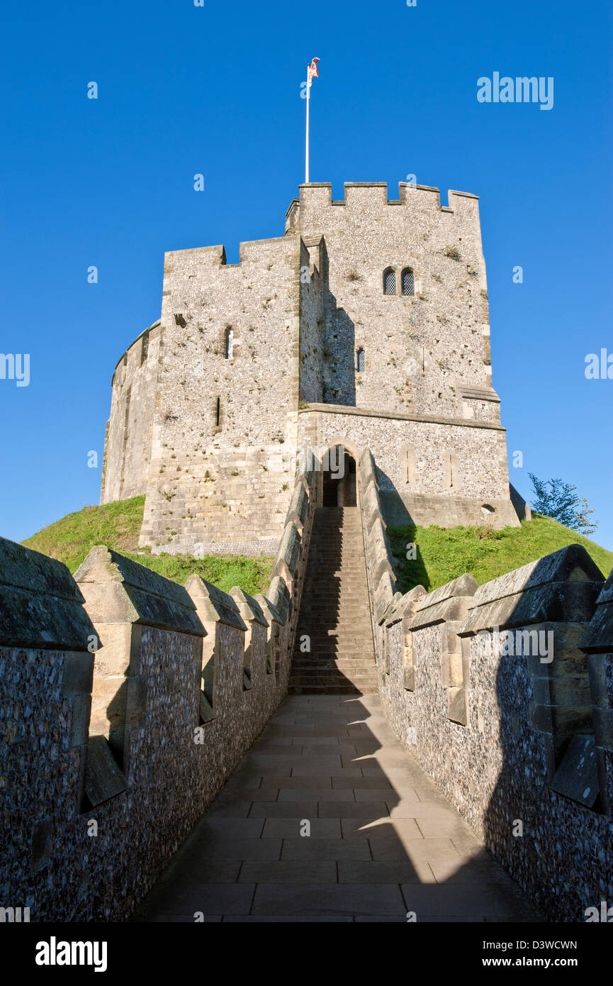 Arundel Castle Keep - Arundel, West Sussex, in Inghilterra, Regno Unito Foto Stock
