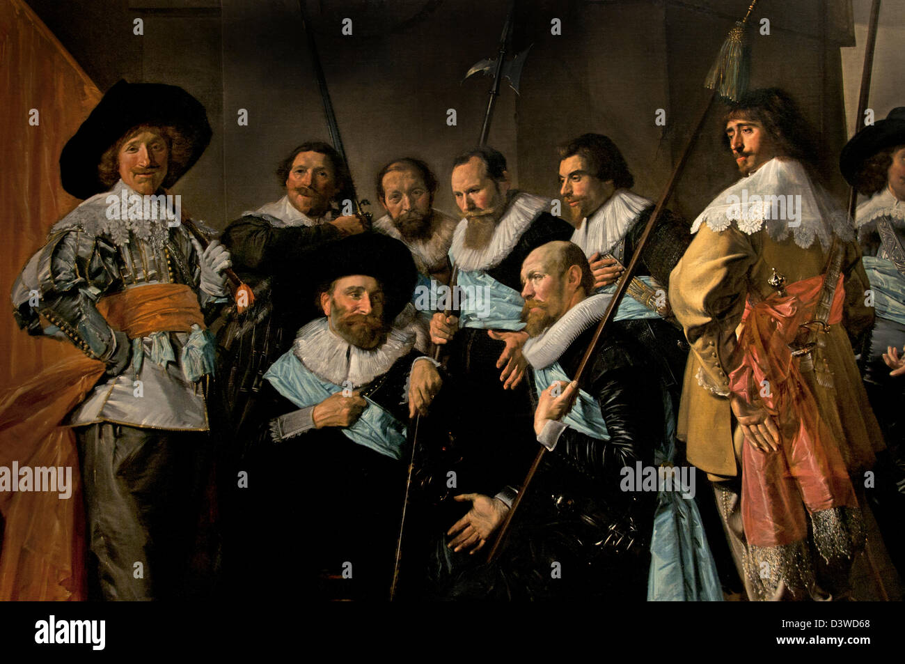 Frammento della compagnia del capitano Reynier Reael ( la misera società ) Frans Hals 1582-1666 Pieter Codde olandese Paesi Bassi Foto Stock