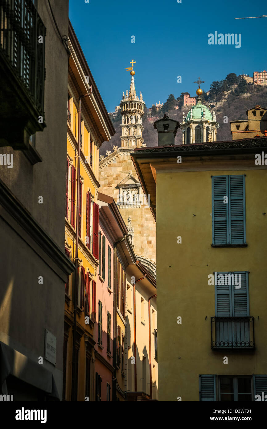 Case in Como, Italia Foto Stock