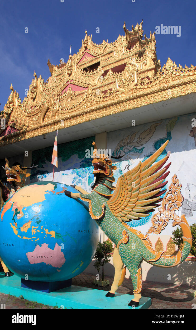 Malaysia, Penang, Georgetown, Dhammikarama Tempio buddista birmano, Foto Stock