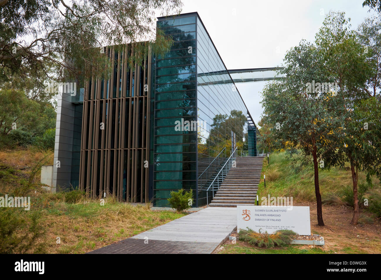 L'Ambasciata di Finlandia. Yarralumla, Canberra, Australian Capital Territory (ACT), Australia Foto Stock