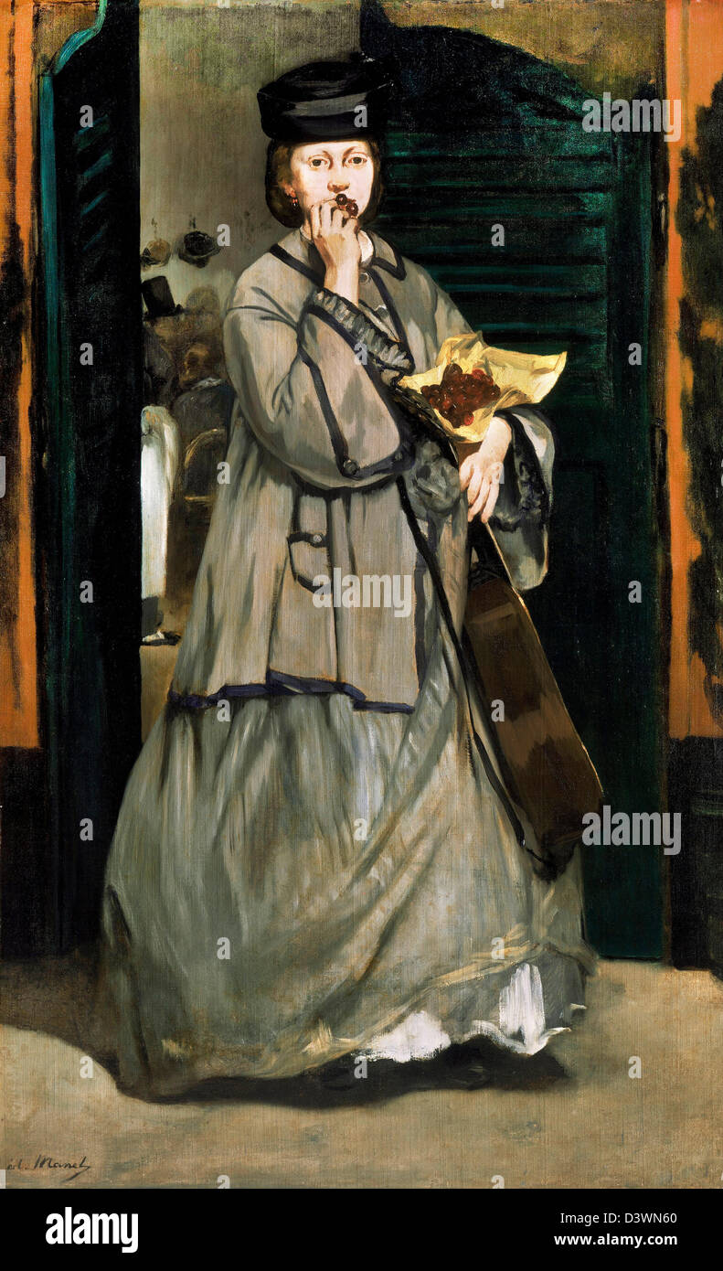 Edouard Manet, cantante di strada 1862 olio su tela. Museo delle Belle Arti di Boston, Stati Uniti d'America Foto Stock