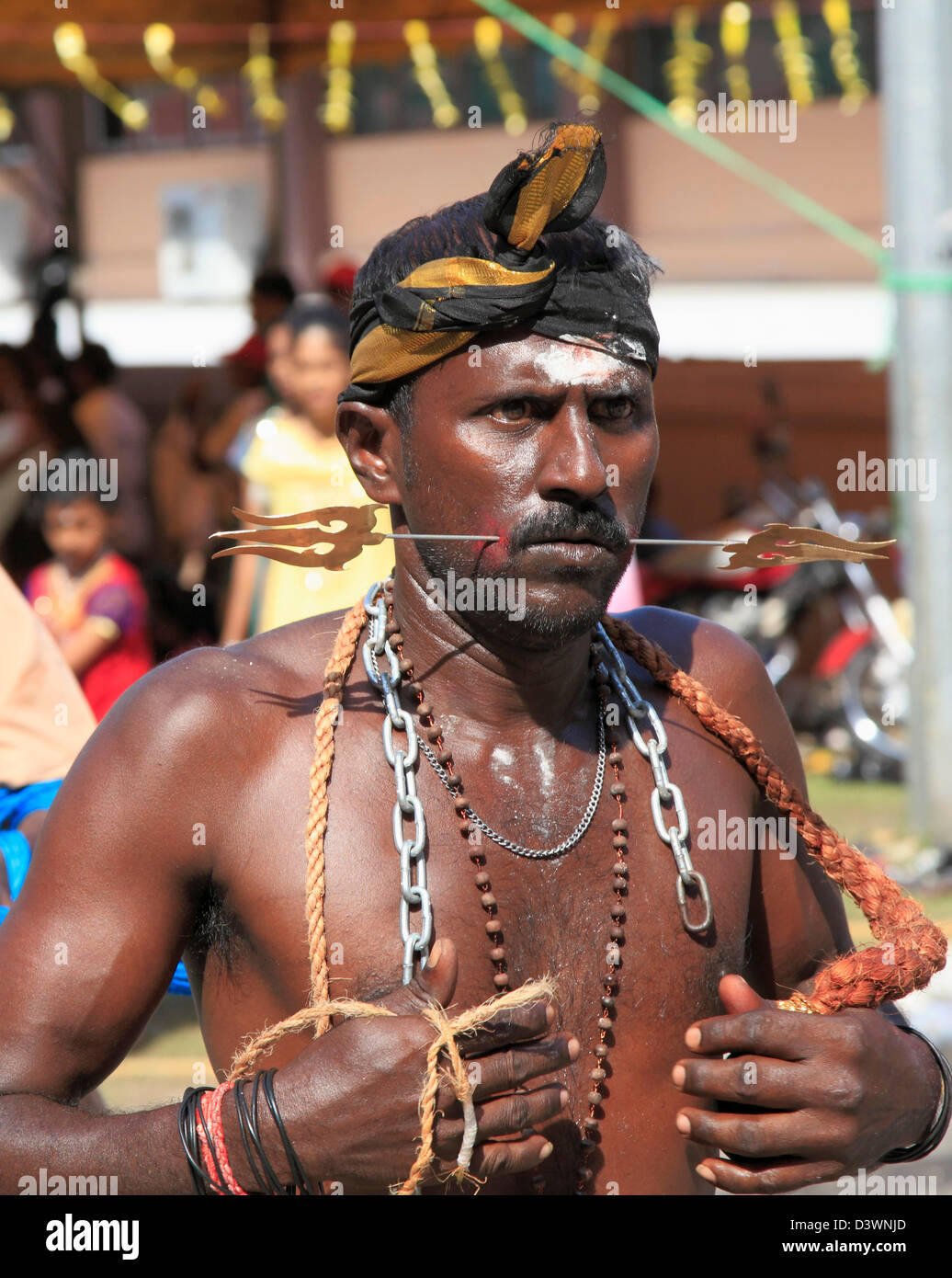 Malaysia; Penang; Thaipusam; Hindu; festival; persone; Foto Stock