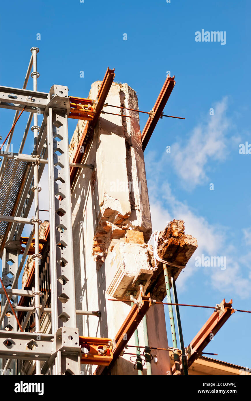 Facciata di edificio stabilizzatore Foto Stock