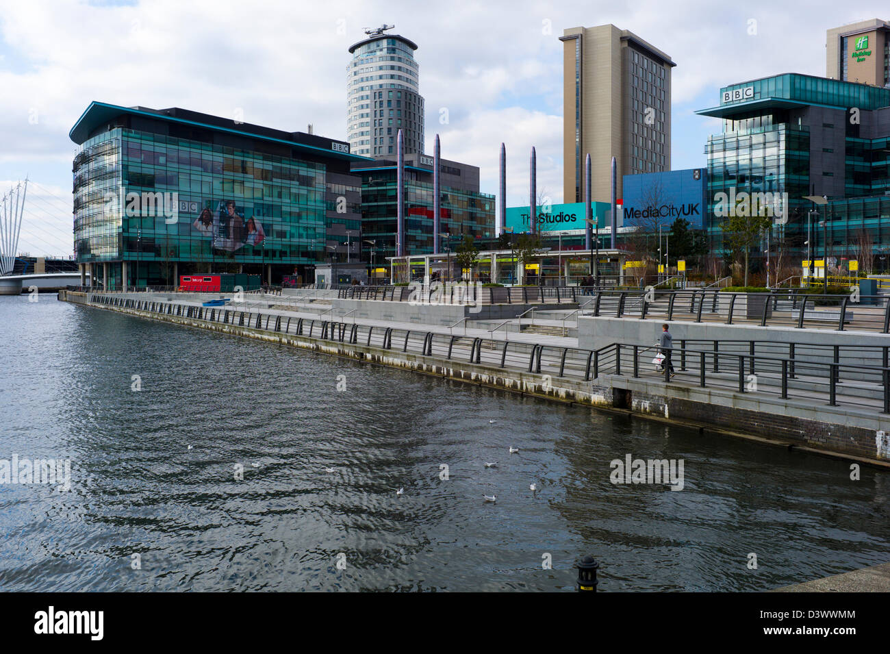 Media City è un 200-acro di uso misto lo sviluppo di proprietà sul molo 9 di Salford Quays con un focus sulle industrie creative. Foto Stock