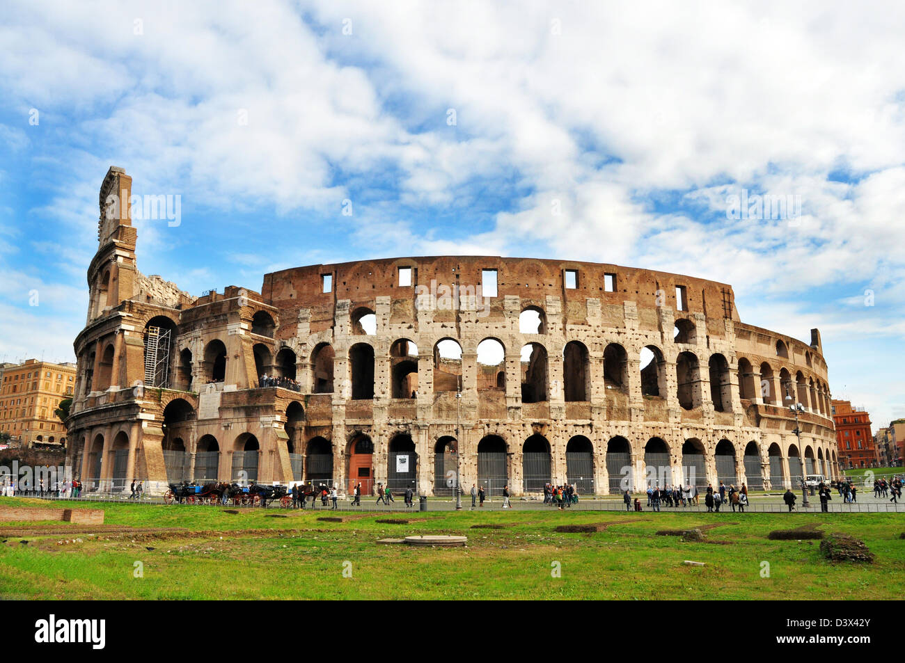 Il Colosseo, Roma Italia Foto Stock