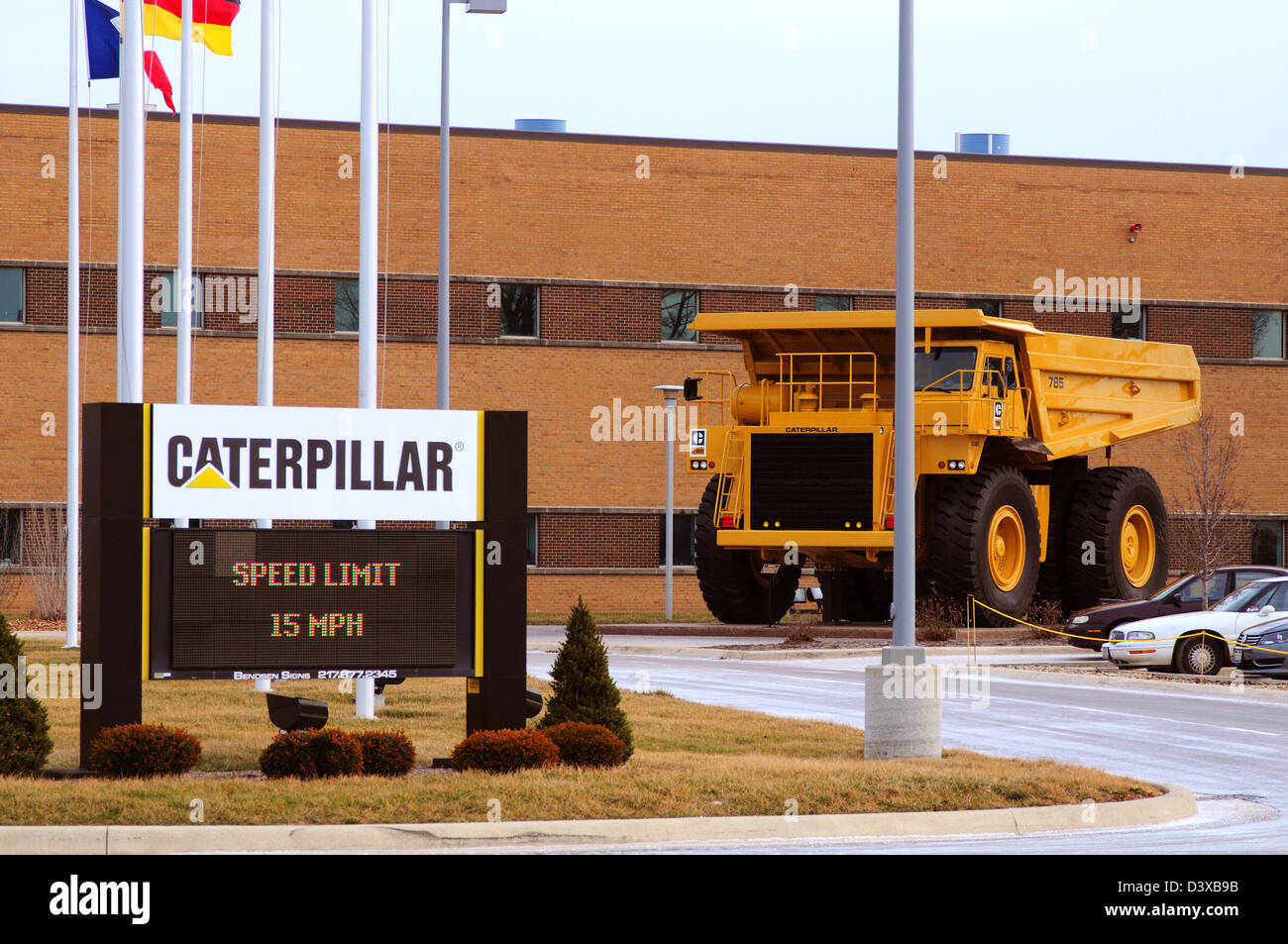 Caterpillar 785 off road carrello minerario a Decatur, IL impianto di fabbricazione Foto Stock