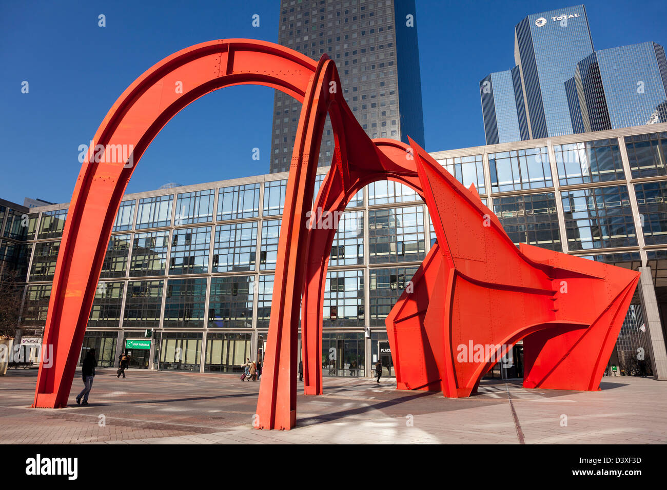 Struttura di Calder, La Defense, Parigi, Ile de France, Francia Foto Stock
