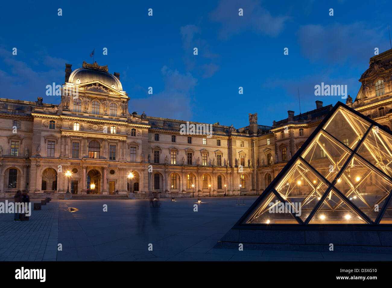 Il museo del Louvre, Parigi, Ile de France, Francia Foto Stock