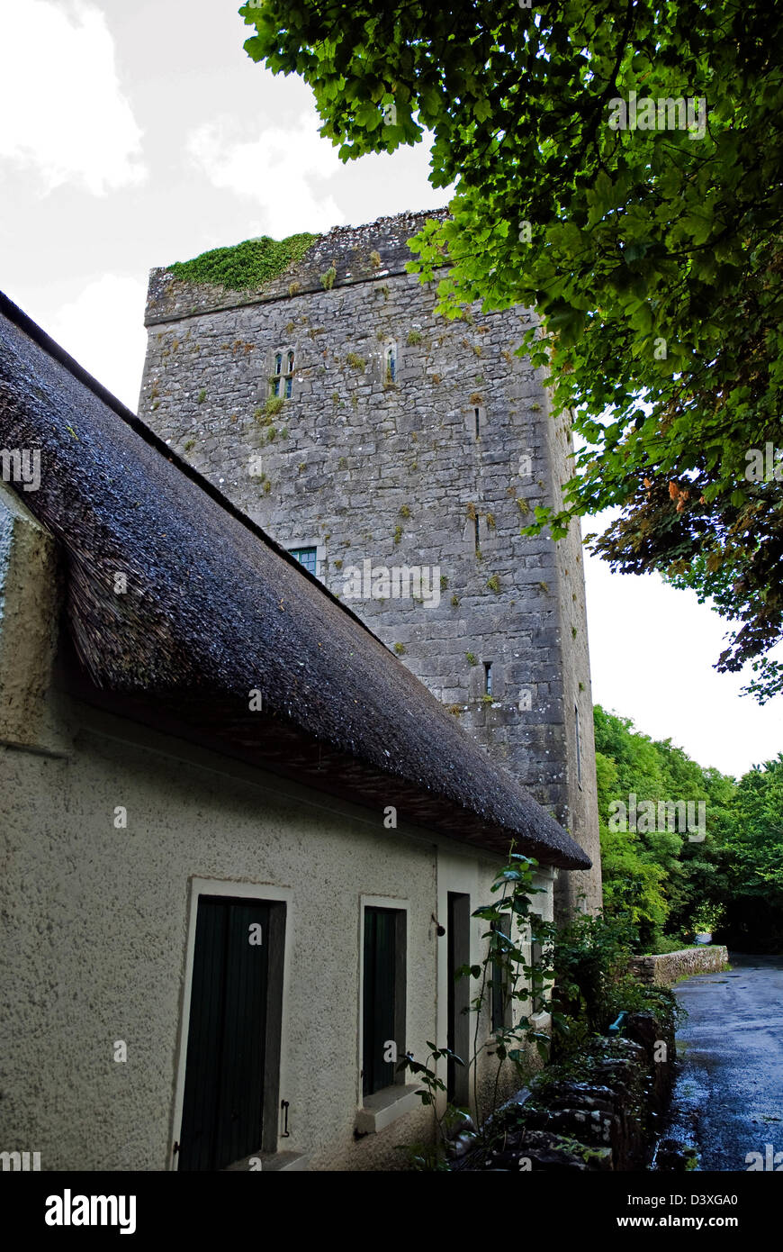 Thoor Ballylee, Ballylee castello, Torre Normanna House, casa del poeta, W.B. Yeats, Gort, Co Galway, Irlanda Foto Stock