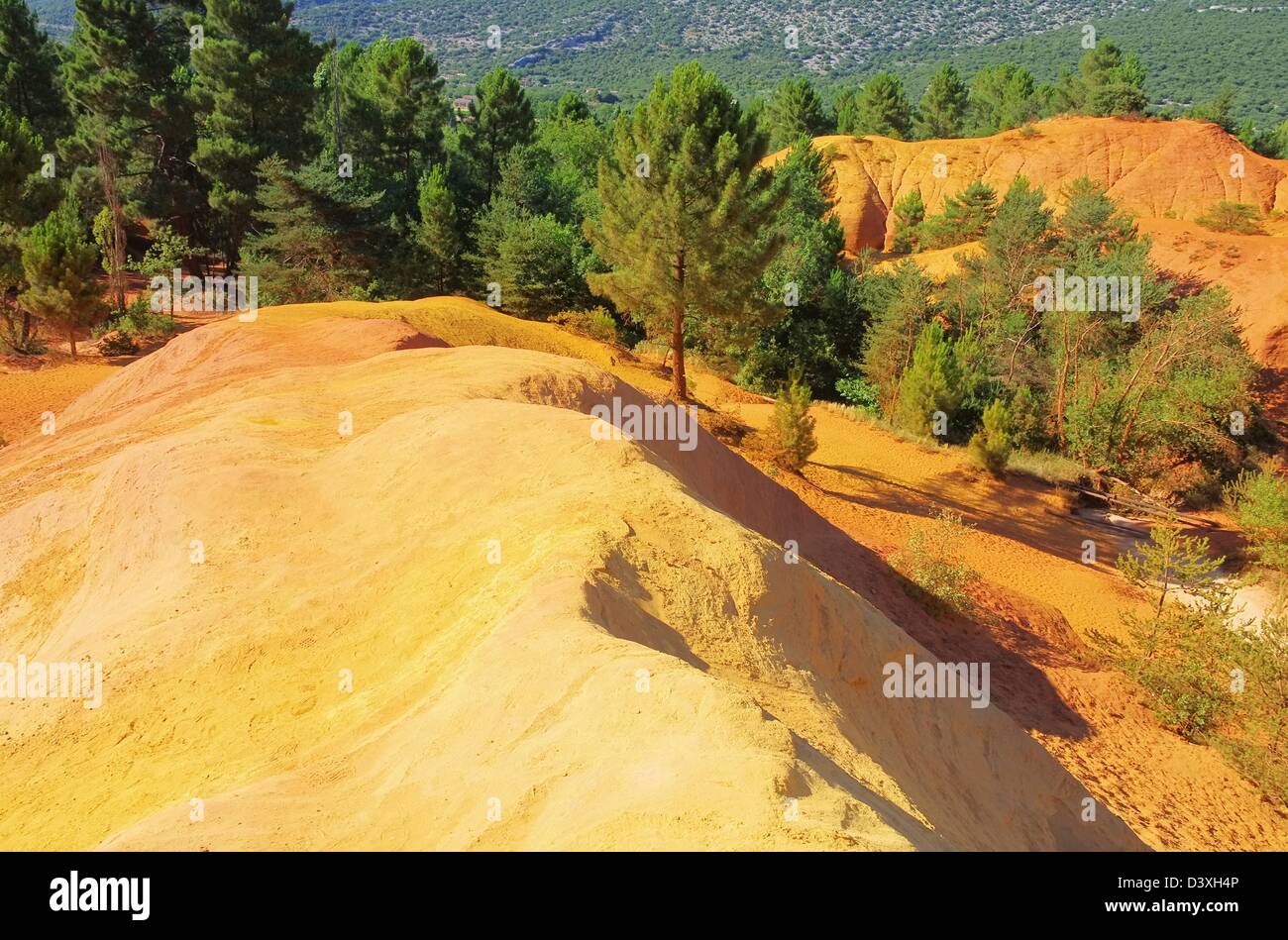 Rustel Ockerfelsen - Rustel ocre rocce 14 Foto Stock