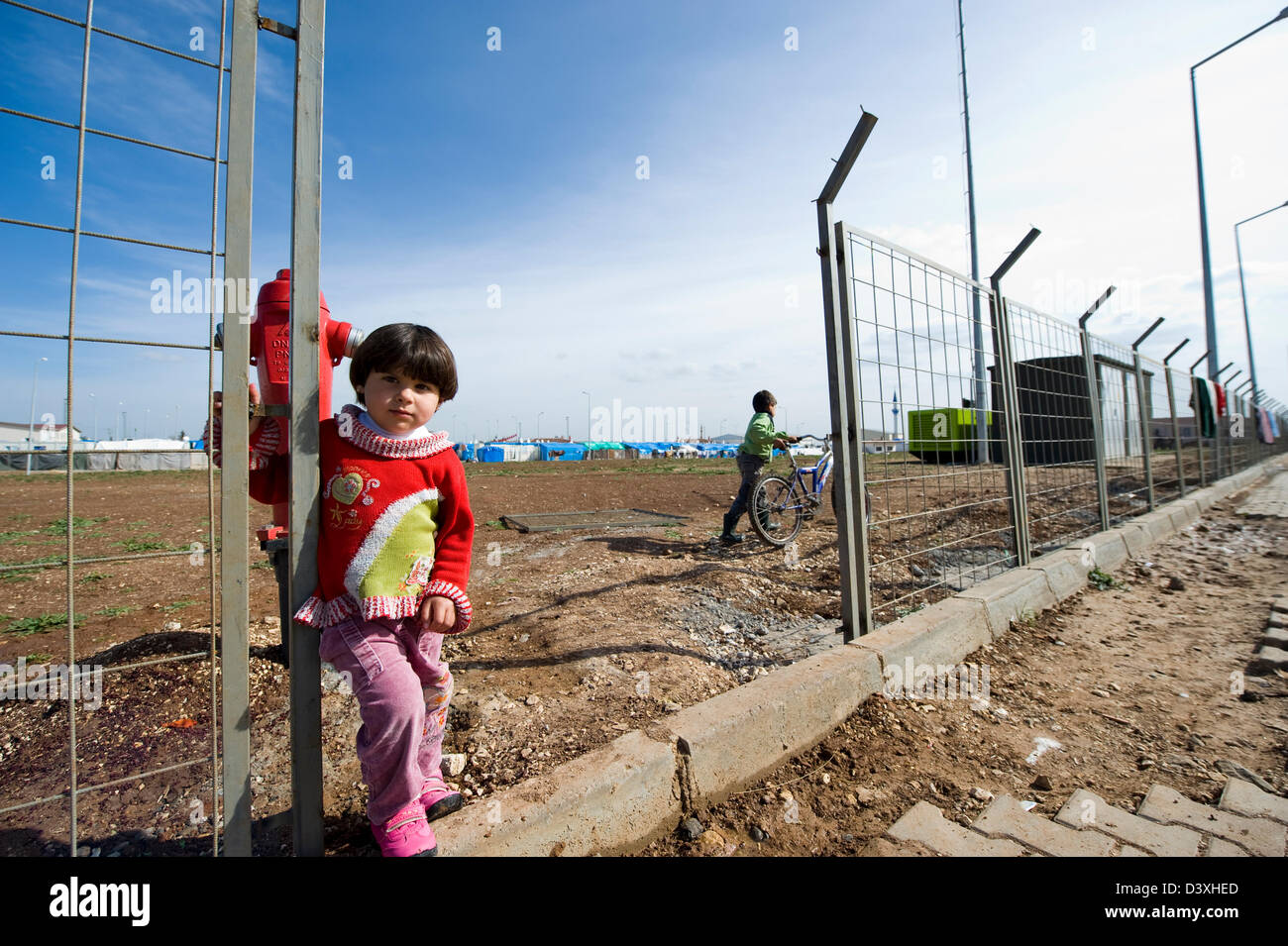 Kilis, Turchia. Il 25 febbraio 2013. : Kilis Siro Refugee Camp. Credito: Steve Keall / Alamy Live News Foto Stock