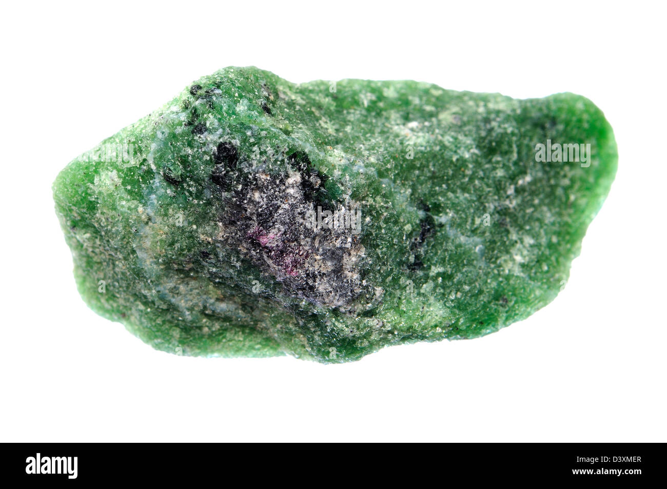Anyolite - Zoisite verde con Ruby (dalla Tanzania) Foto Stock
