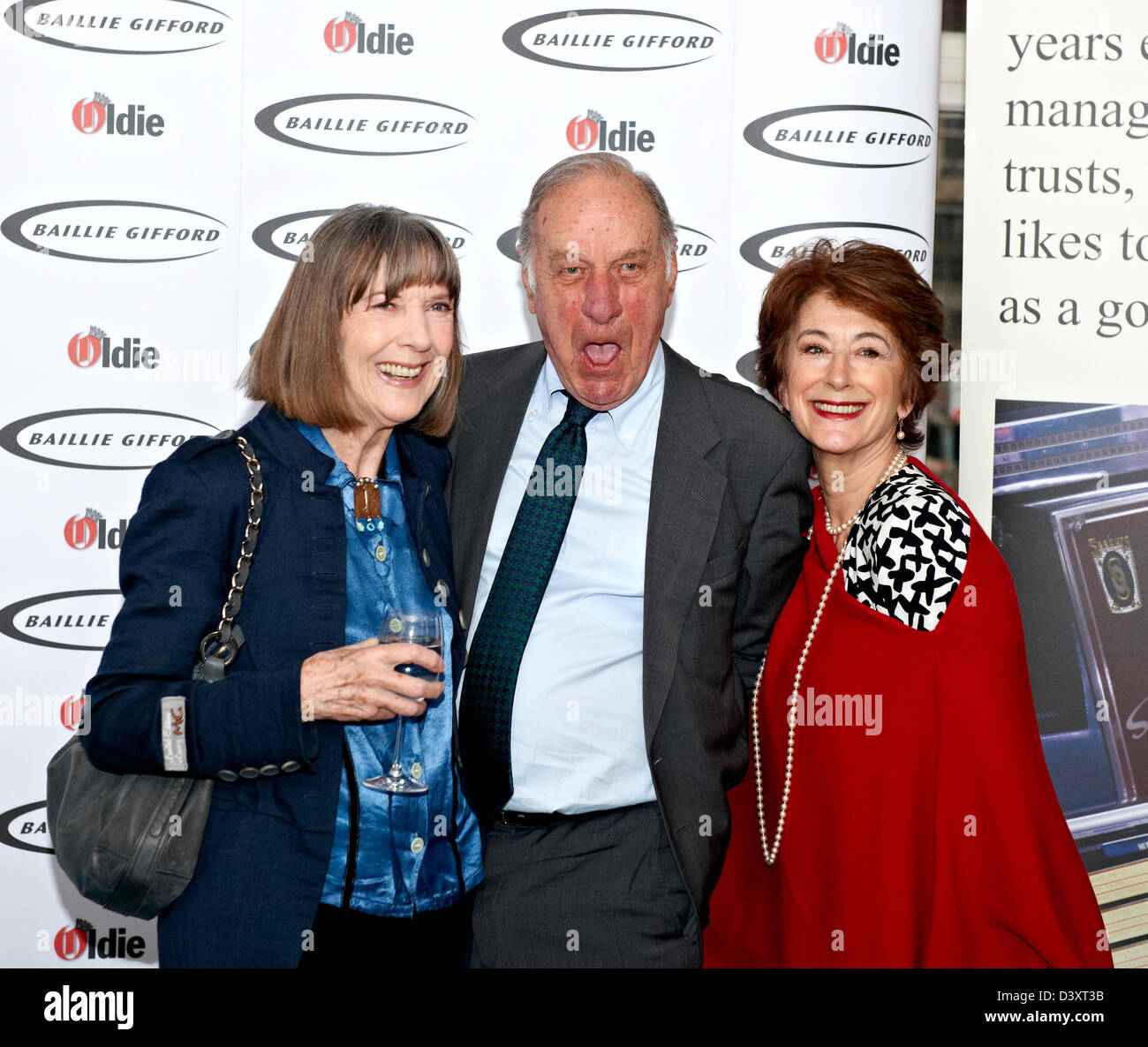 Sally verde, Geoffrey Palmer e Maureen Lipman al oldie of the Year Awards 2013 Foto Stock