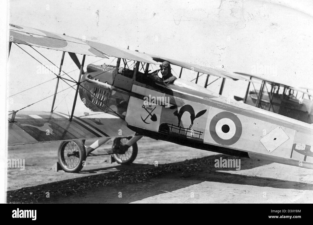 Lo SPAD VII era un caccia biplano francese utilizzato durante la prima guerra mondiale. Era noto per la sua velocità e agilità ed era ampiamente utilizzato dagli Alleati nelle operazioni di combattimento. Foto Stock