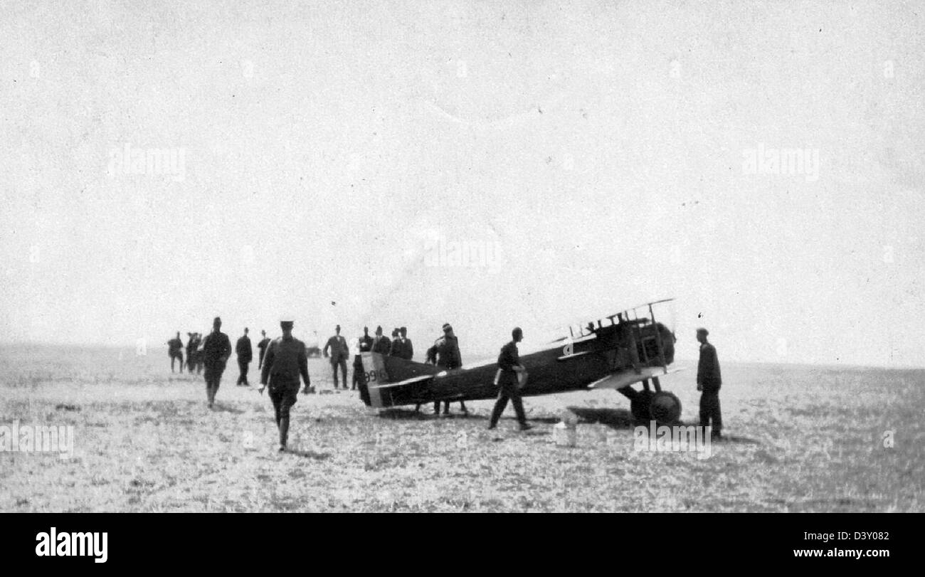 Lo SPAD VII è un aereo da combattimento francese della prima guerra mondiale noto per il suo ruolo nel combattimento aereo. Fu uno dei velivoli di maggior successo ed efficacia della guerra, utilizzato da varie forze aeree. Foto Stock