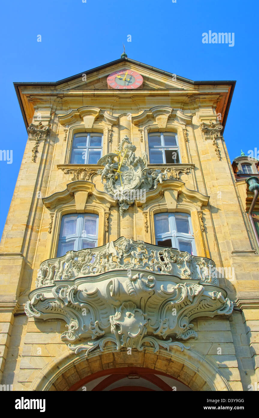 Bamberg Rathaus dettaglio - Municipio di Bamberga dettaglio 08 Foto Stock