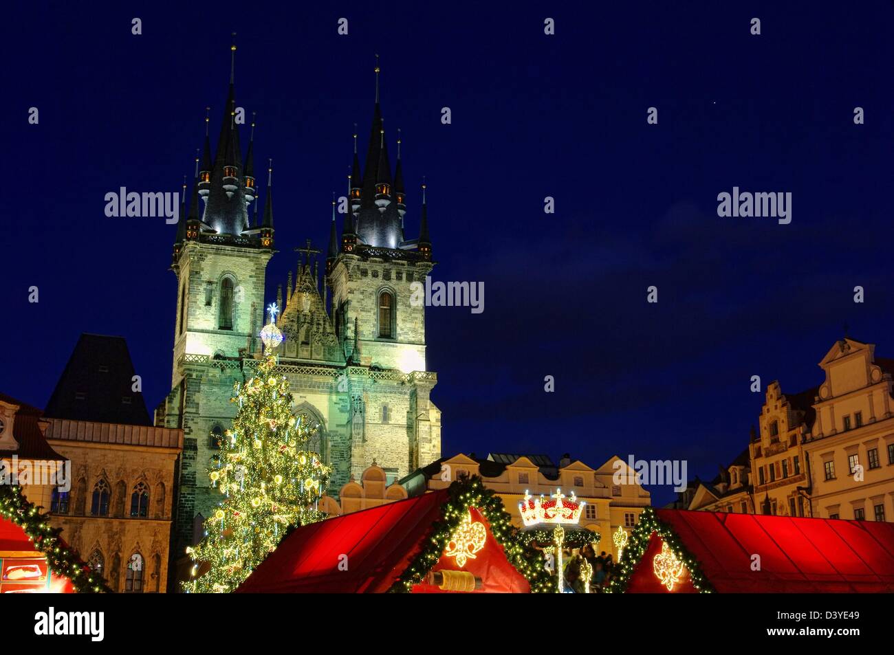 Prag Weihnachtsmarkt - Praga mercatino di Natale 03 Foto Stock