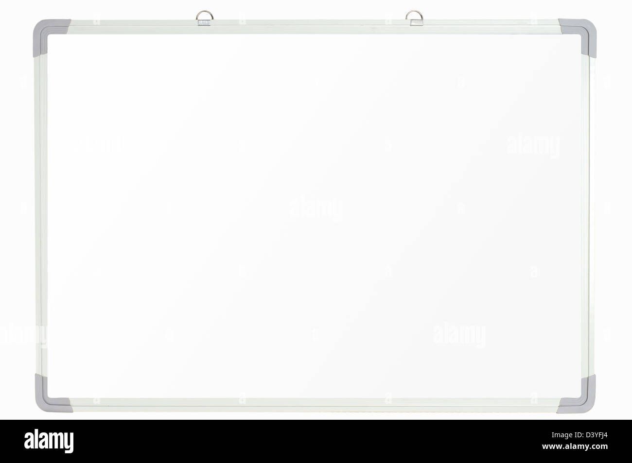 Il messaggio vuoto pannelli isolati su sfondo bianco Foto Stock