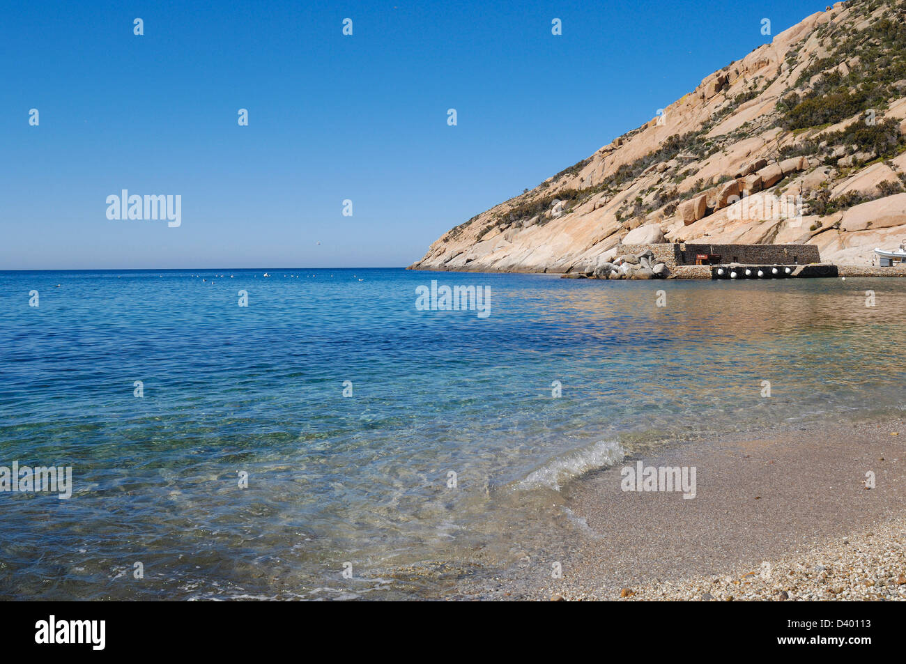 Italia Isola di Montecristo cala maestra Parco Nazionale Arcipelago Toscano Foto Stock