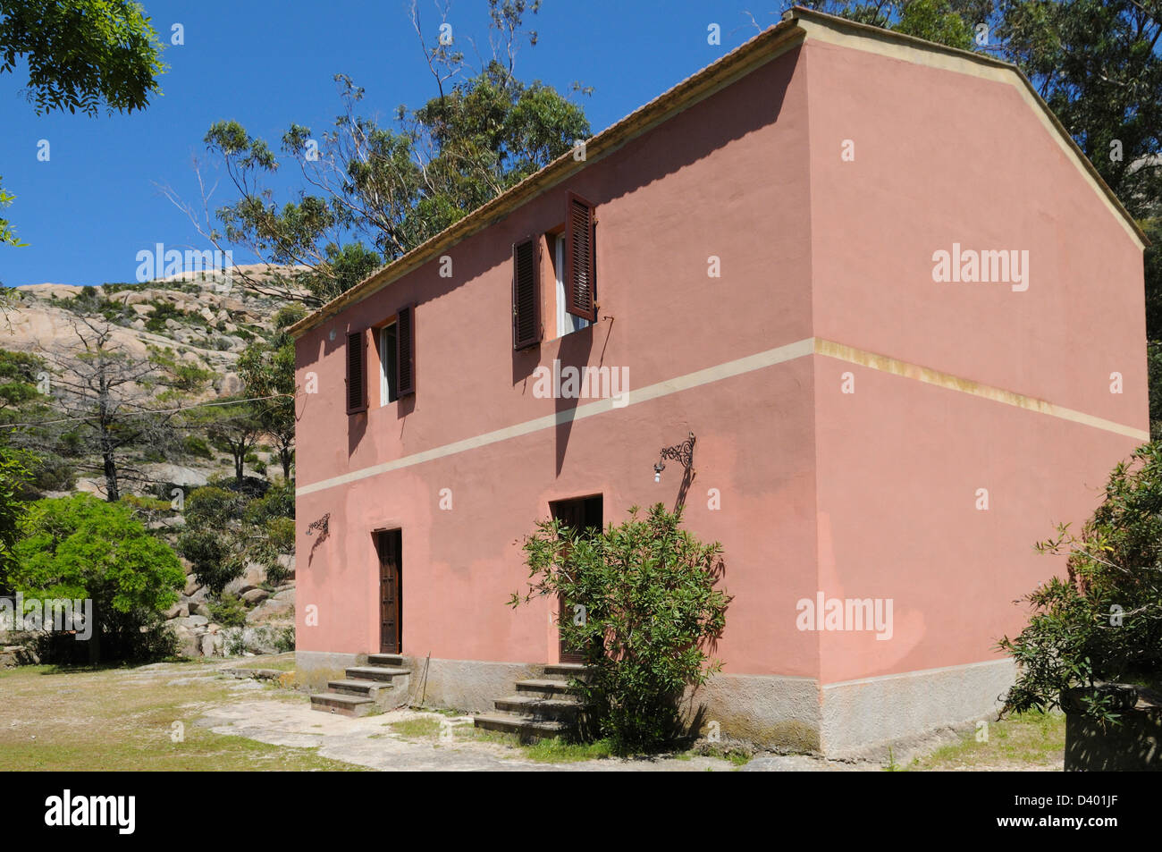 Italia Toscana Isola di Montecristo museo Parco Nazionale Arcipelago Toscano Foto Stock