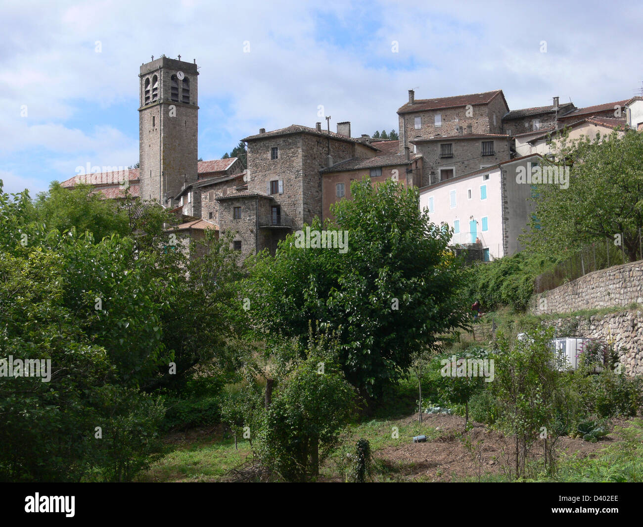 Antraigues sur volane,ardeche,Francia Foto Stock