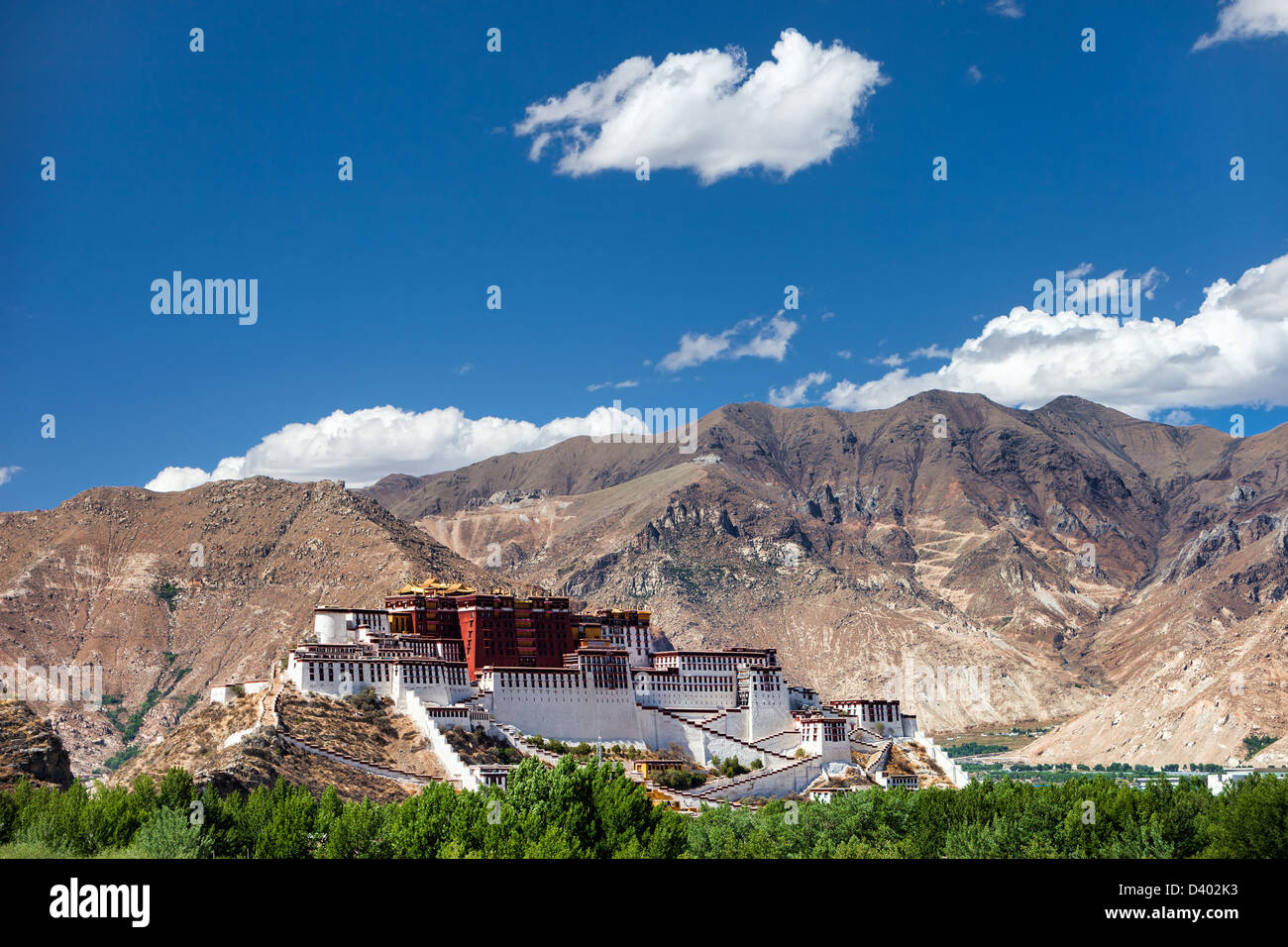 Il palazzo del Potala del Tibet Foto Stock