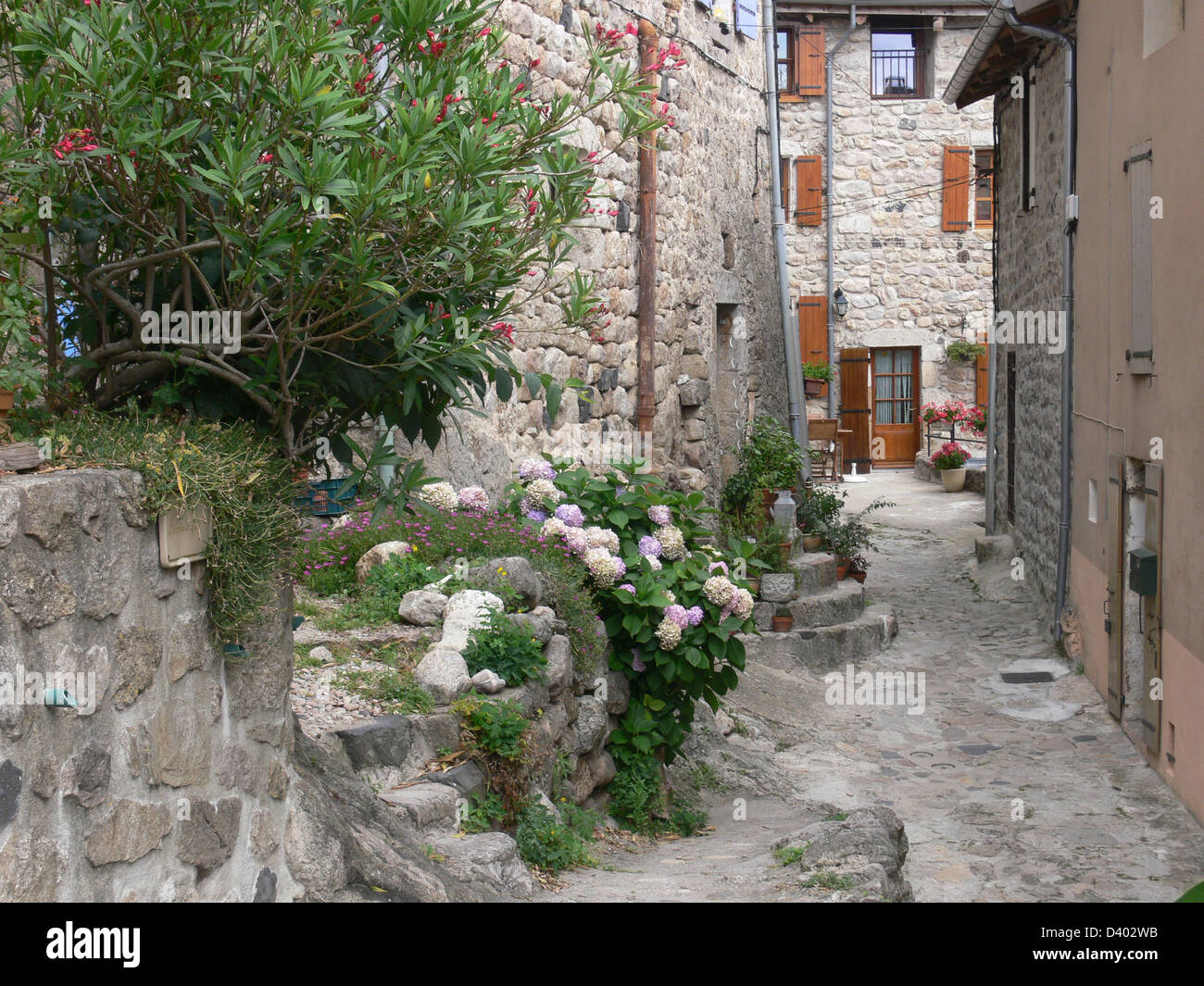 Antraigues sur volane,ardeche,Francia Foto Stock