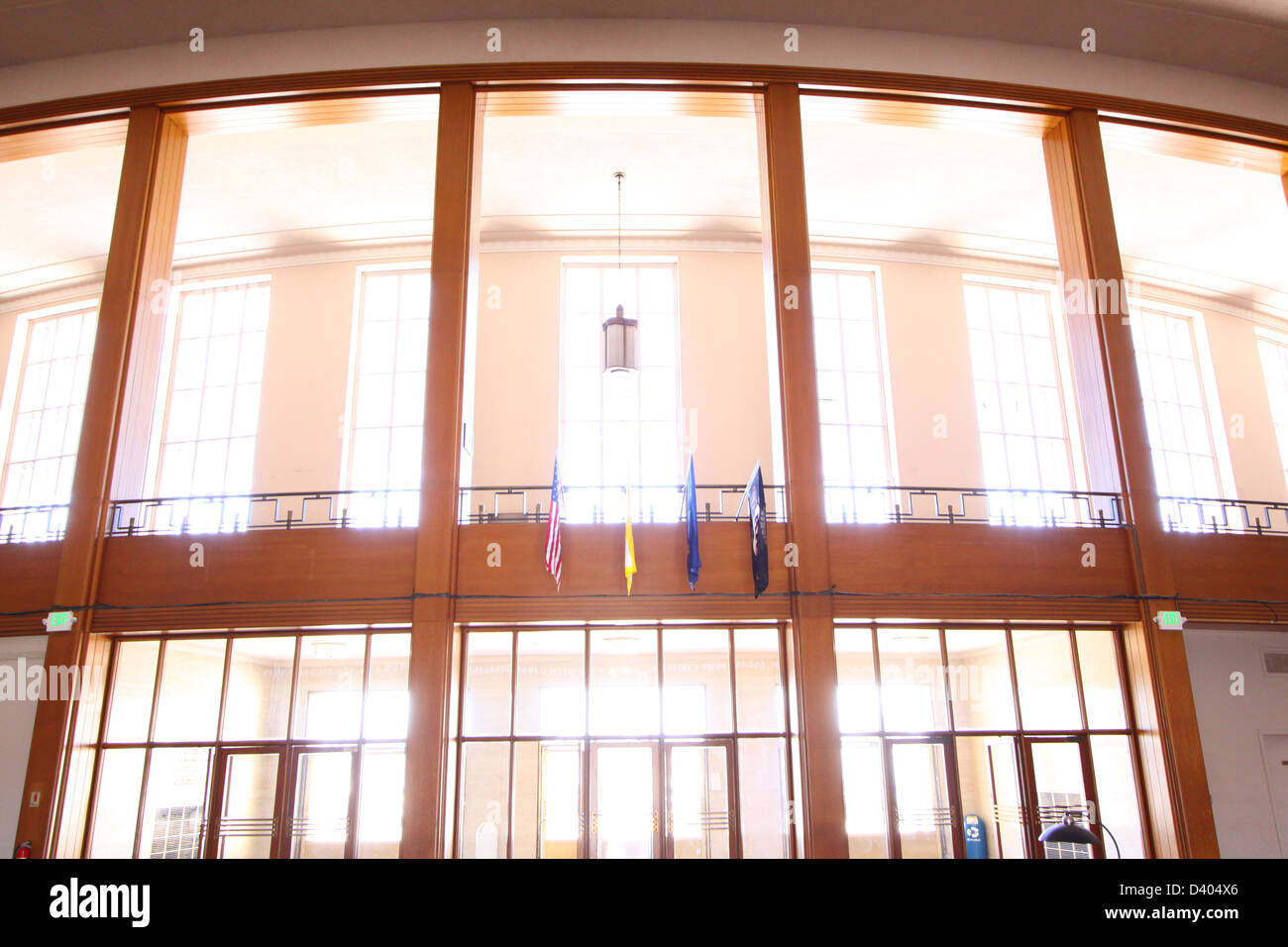 All'interno dell'edificio 1 sull'isola del tesoro di San Francisco Foto Stock