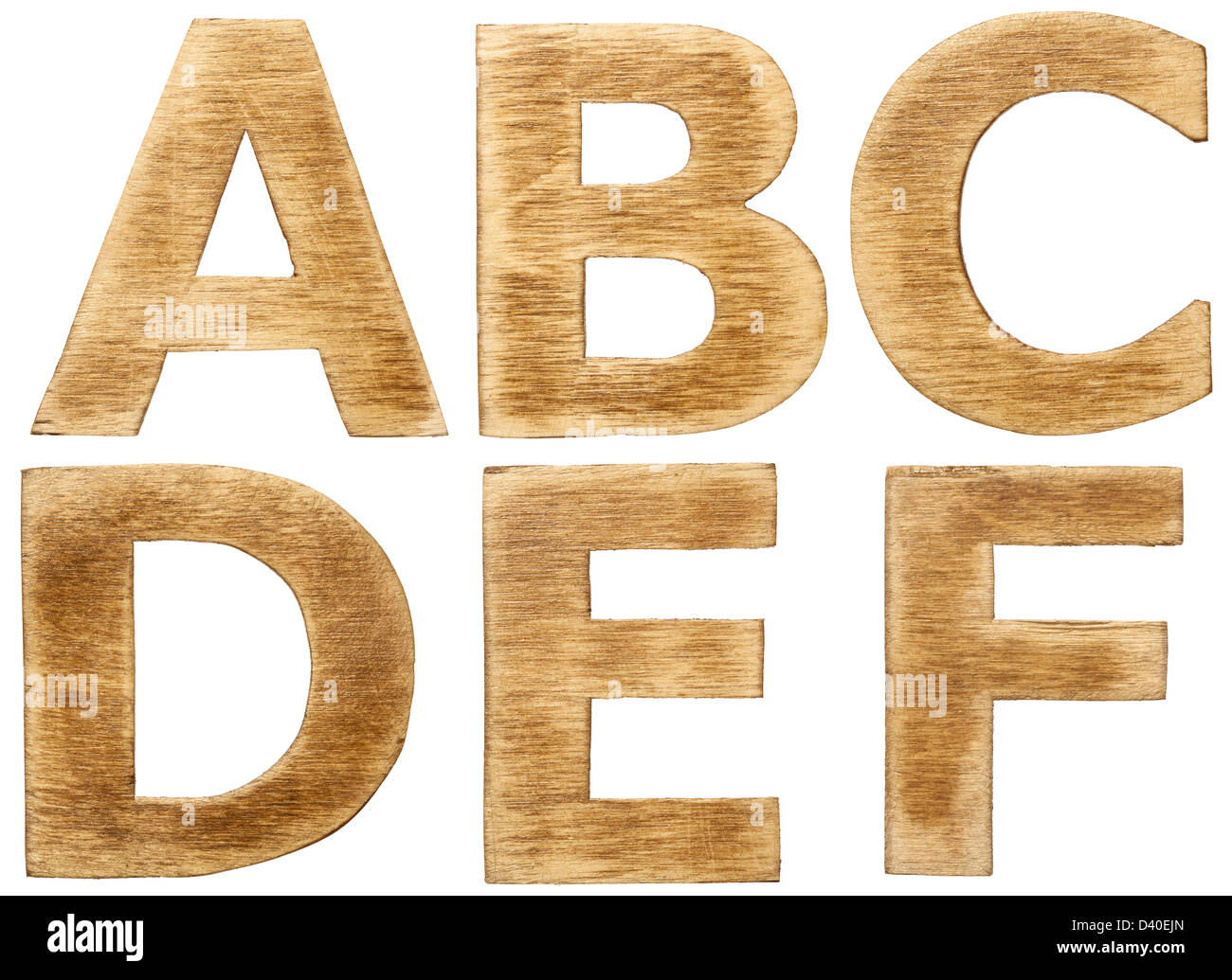 Cubi Di Legno Di Alfabeto Con Le Lettere Di ABC Fotografia Stock