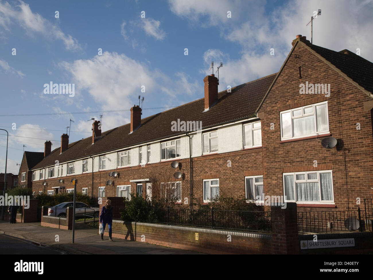 Città interna alloggiamento del Consiglio, Shaftesbury Square, Ipswich, Suffolk, Inghilterra Foto Stock