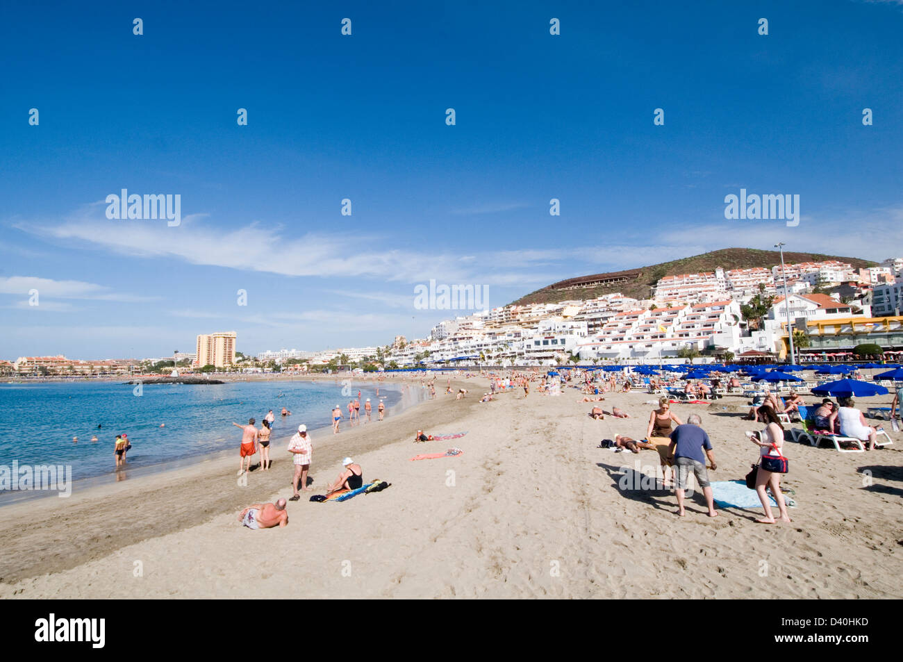 Los Cristianos Spiaggia Tenerife Isole Canarie Le Isole