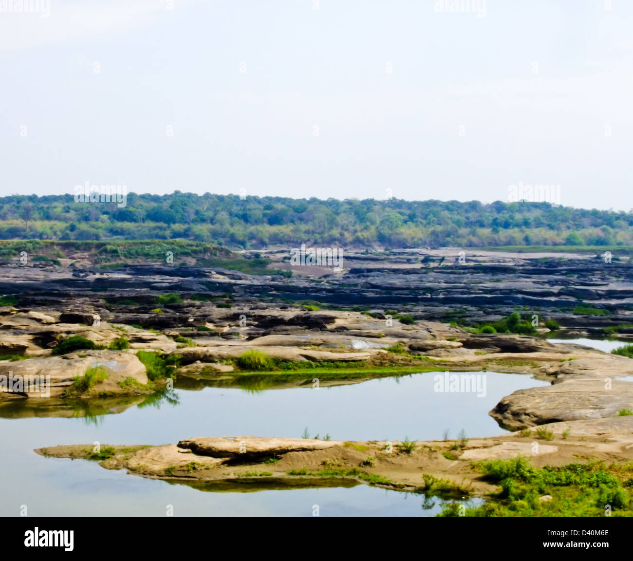 Sam Phan Bhok Grand Canyon del Fiume Mekong, Ubon Ratchathanee, Thailandia Foto Stock