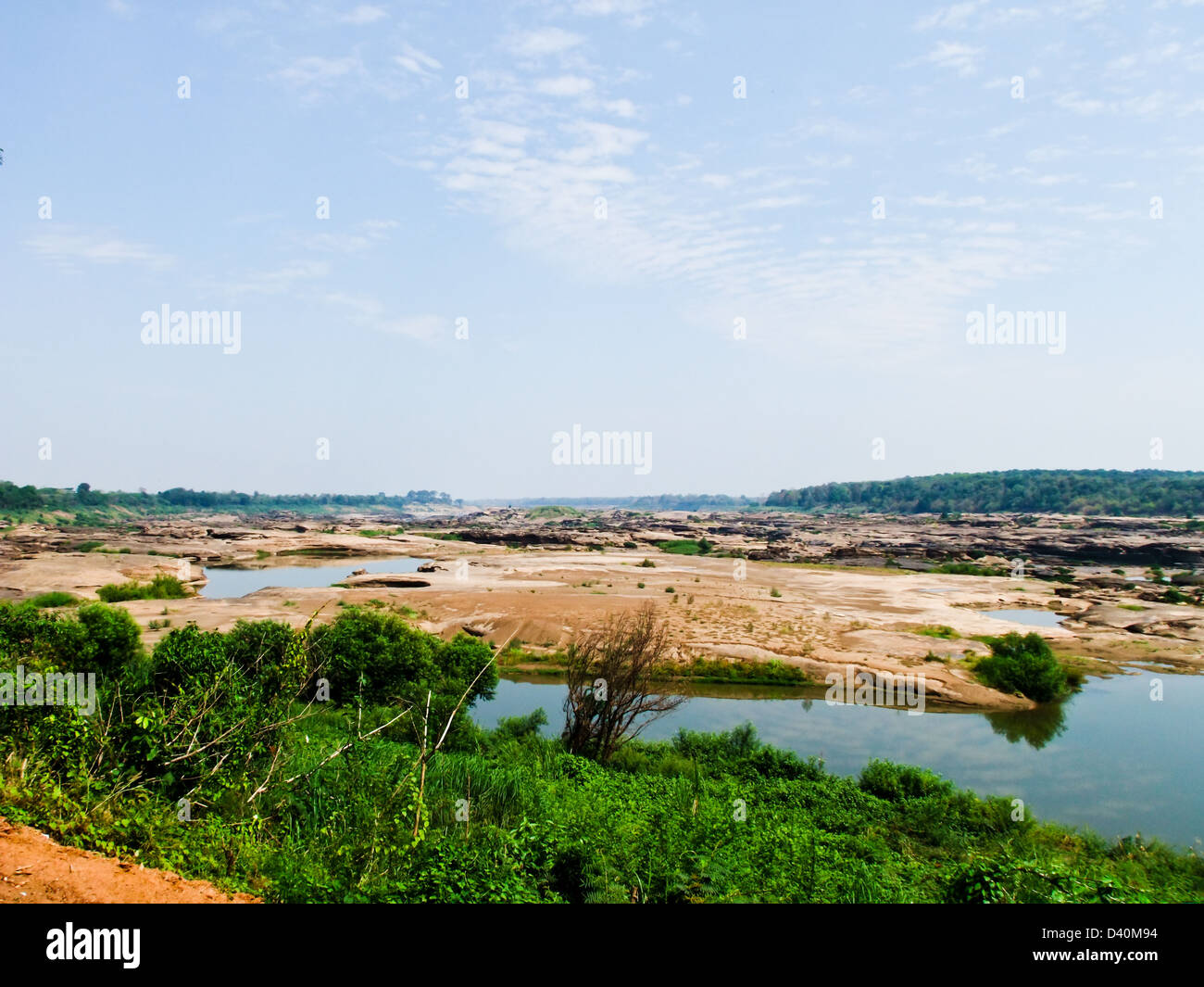 Sam Phan Bhok Grand Canyon del Fiume Mekong, Ubon Ratchathanee, Thailandia Foto Stock