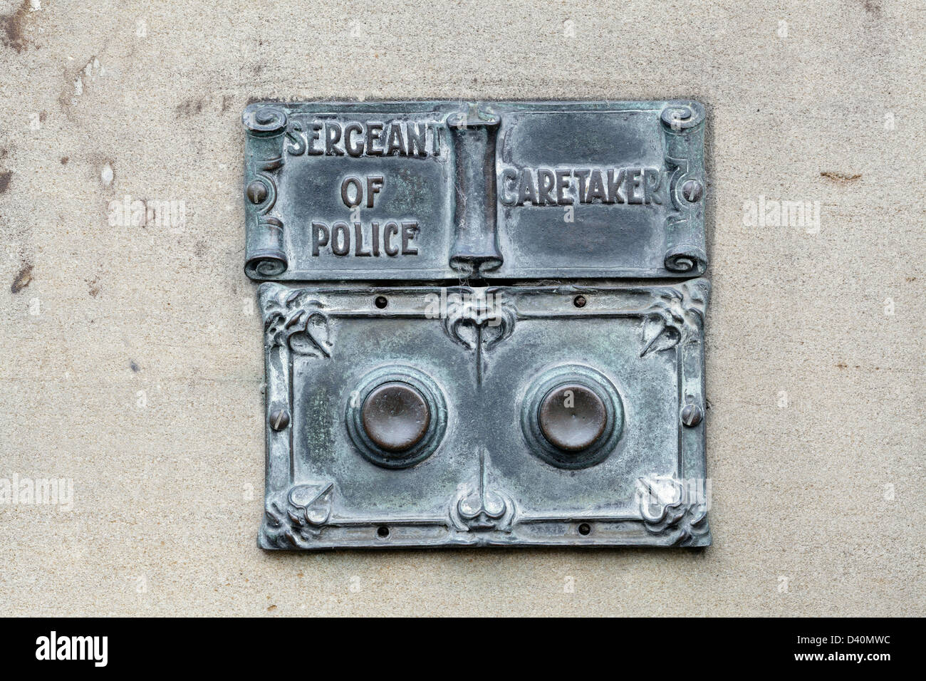 Un antico del campanello, REGNO UNITO Foto Stock
