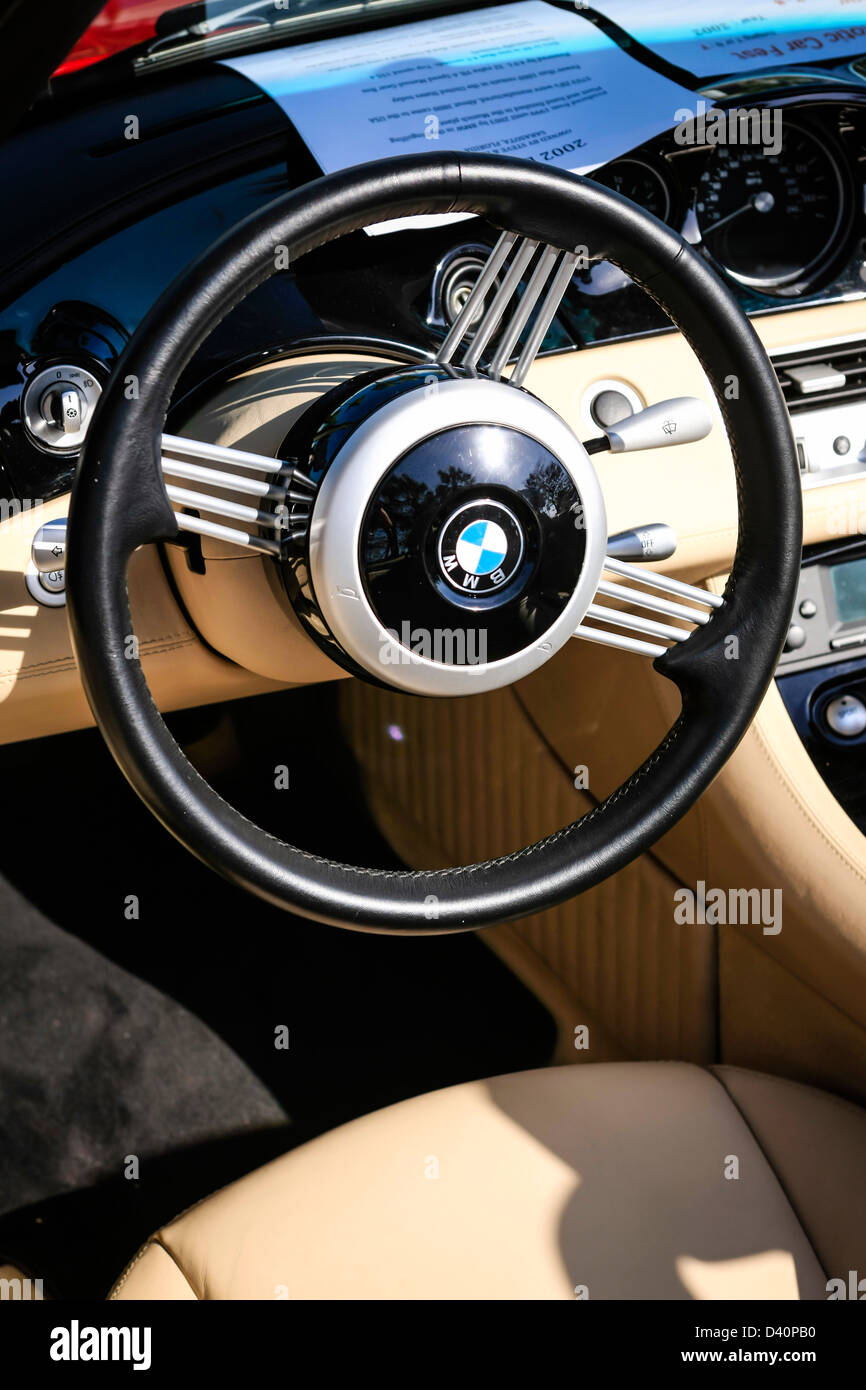 La BMW Z8 interno all'esotico car show in Sarasota Florida Foto Stock