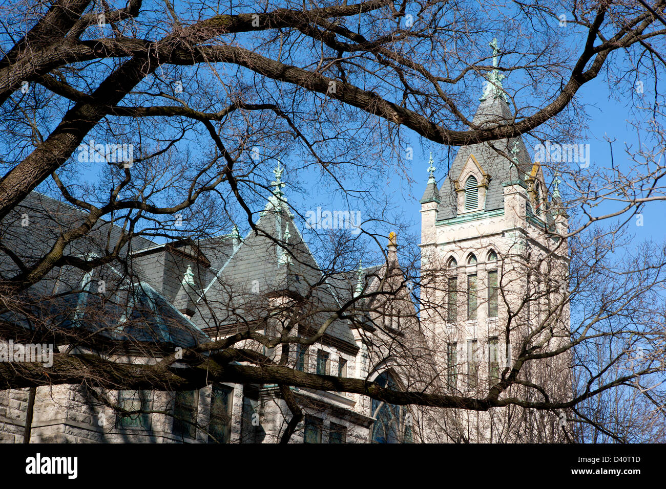 Unita centrale Chiesa Metodista - Asheville, Carolina del Nord Foto Stock