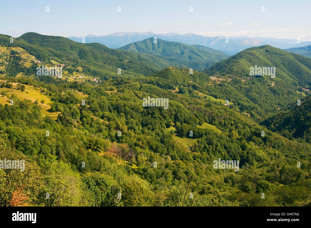 Pescaglia montagne delle Alpi Apuane (alpi apuane), provincia di Lucca, Toscana, Italia Foto Stock