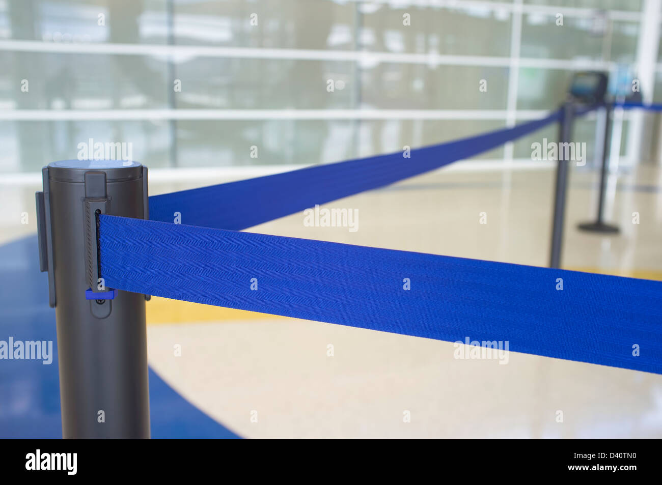Nastro di barriera come utilizzati negli aeroporti Foto Stock