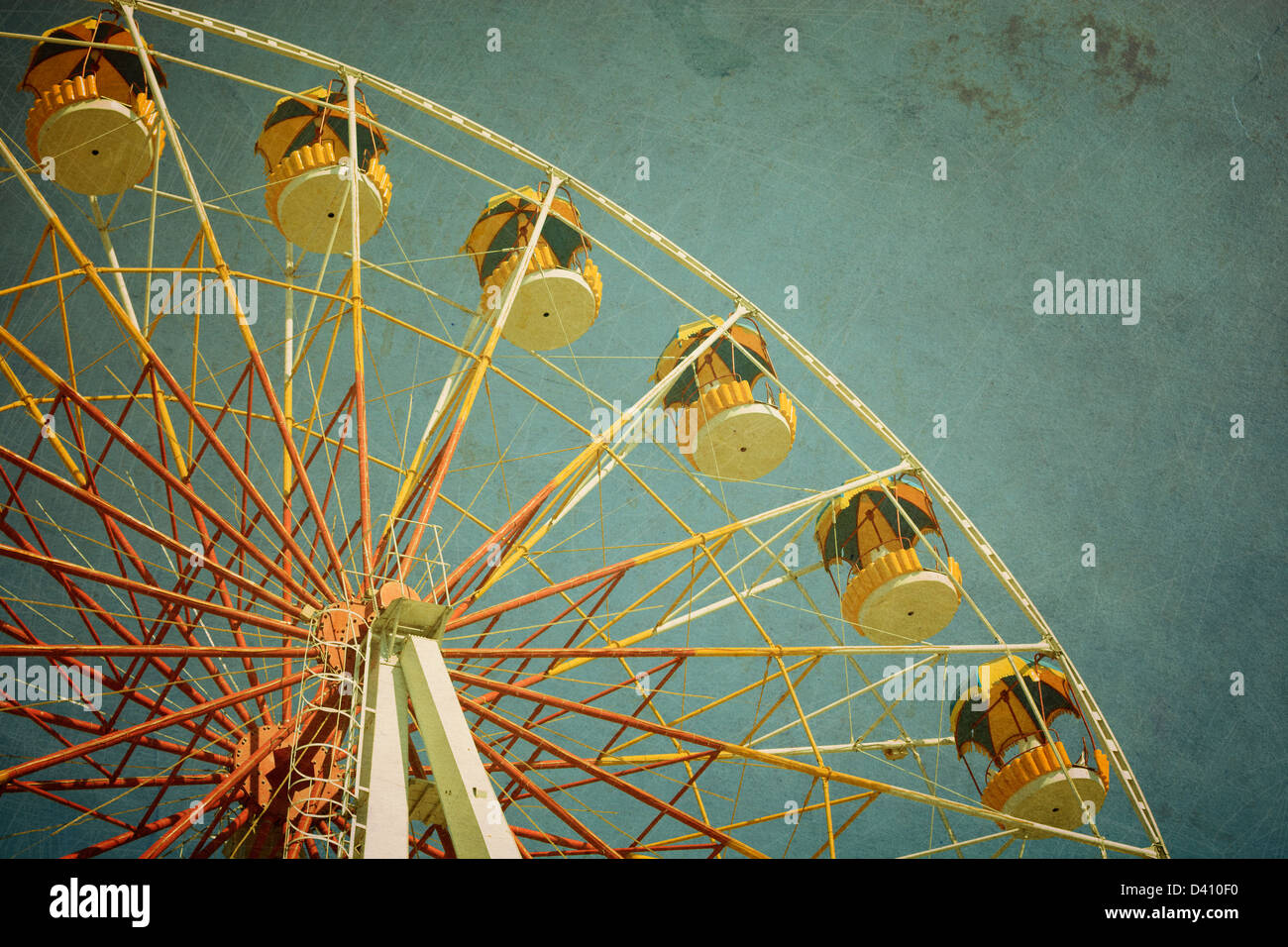 Il carnevale ruota panoramica Ferris con tonico f/x Foto Stock