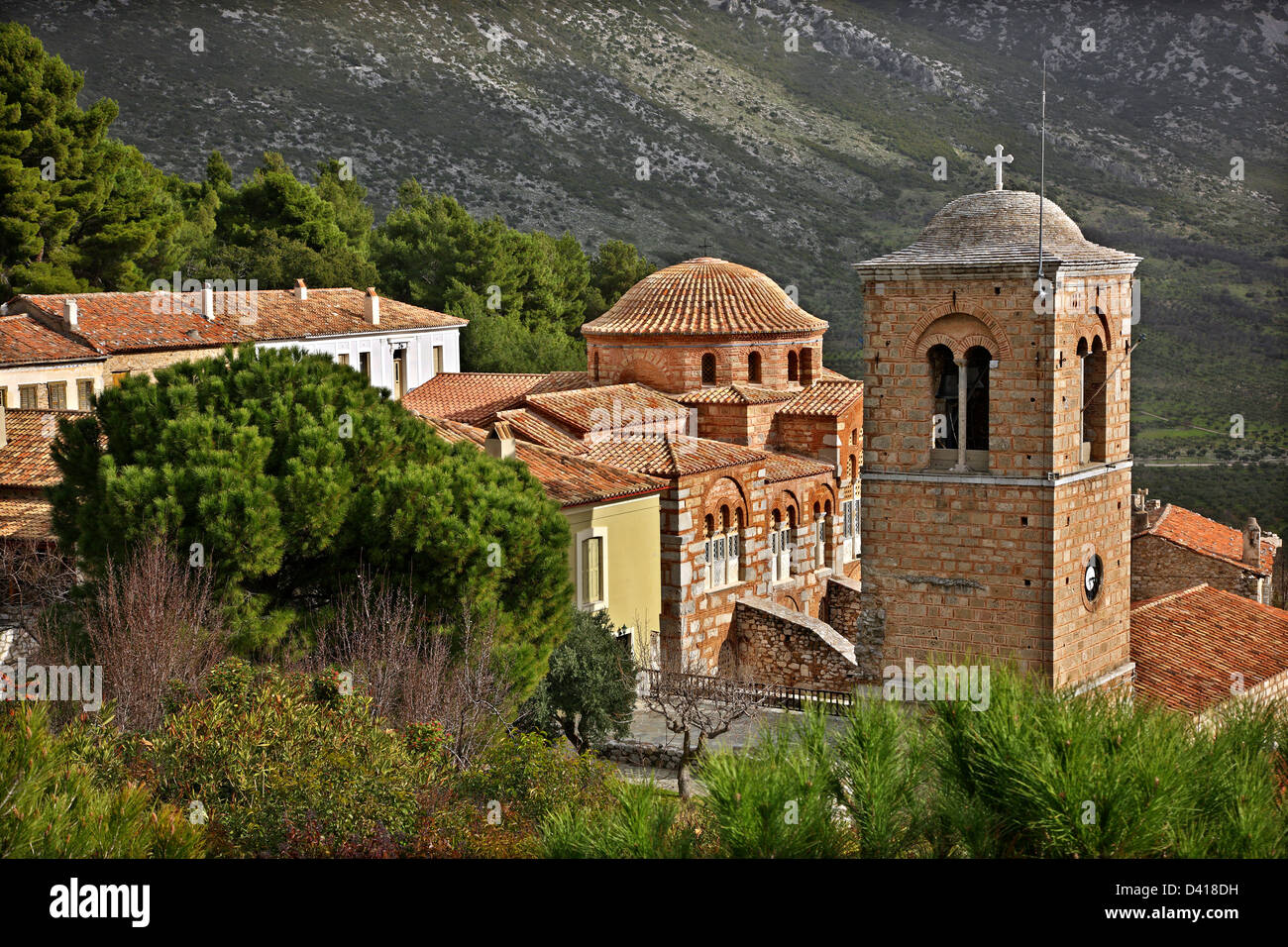 Il monastero bizantino di Hosios Loukas (X secolo), dichiarata dall Unesco patrimonio dell umanità. Beozia, centrale, Grecia. Foto Stock
