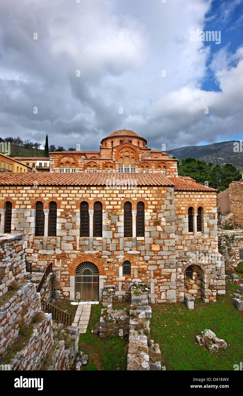 Il monastero bizantino di Hosios Loukas (X secolo), dichiarata dall Unesco patrimonio dell umanità. Beozia, centrale, Grecia. Foto Stock