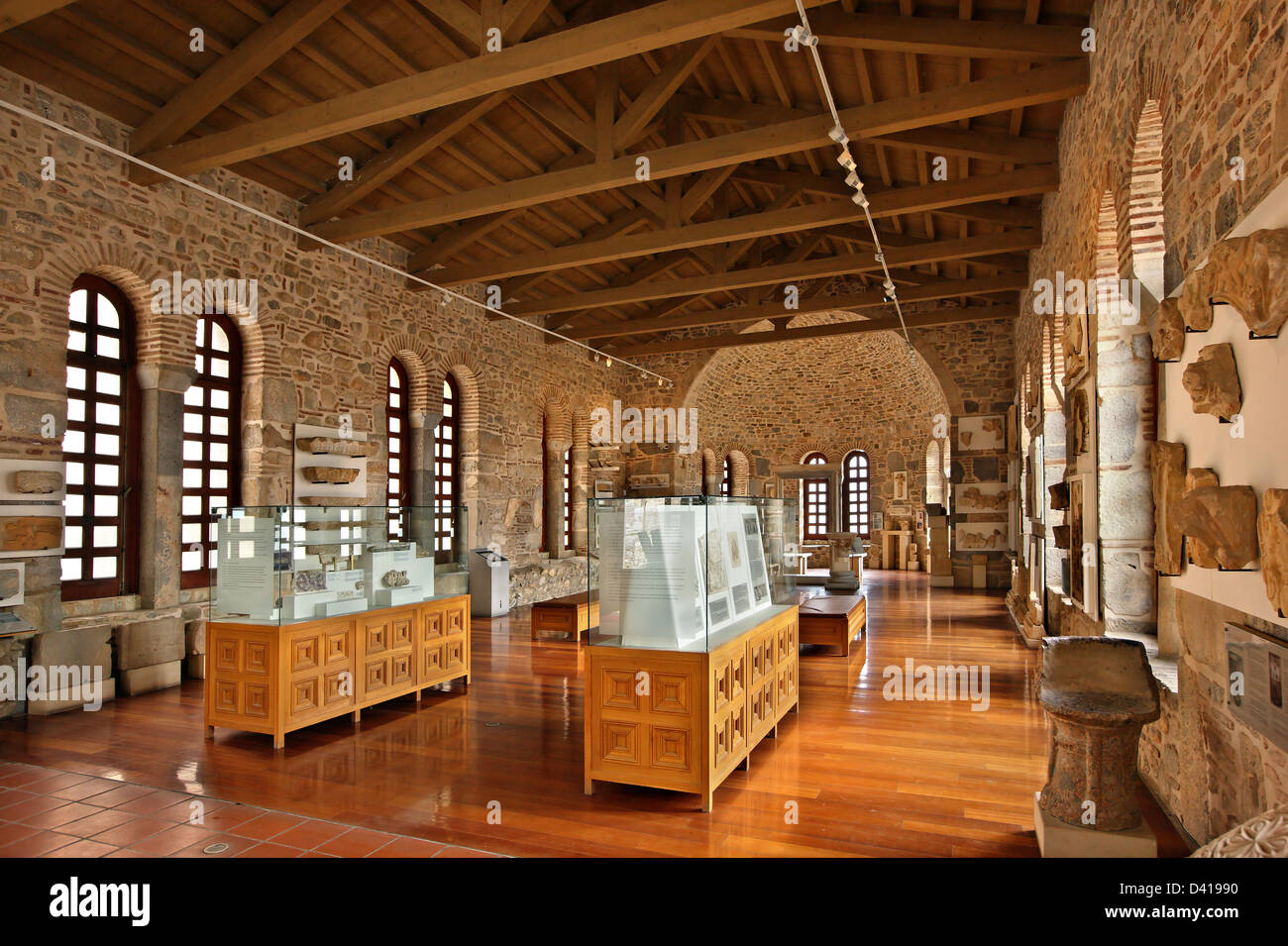 Il museo del monastero bizantino di Hosios Loukas (X secolo), dichiarata dall Unesco patrimonio dell umanità. Beozia, Grecia. Foto Stock