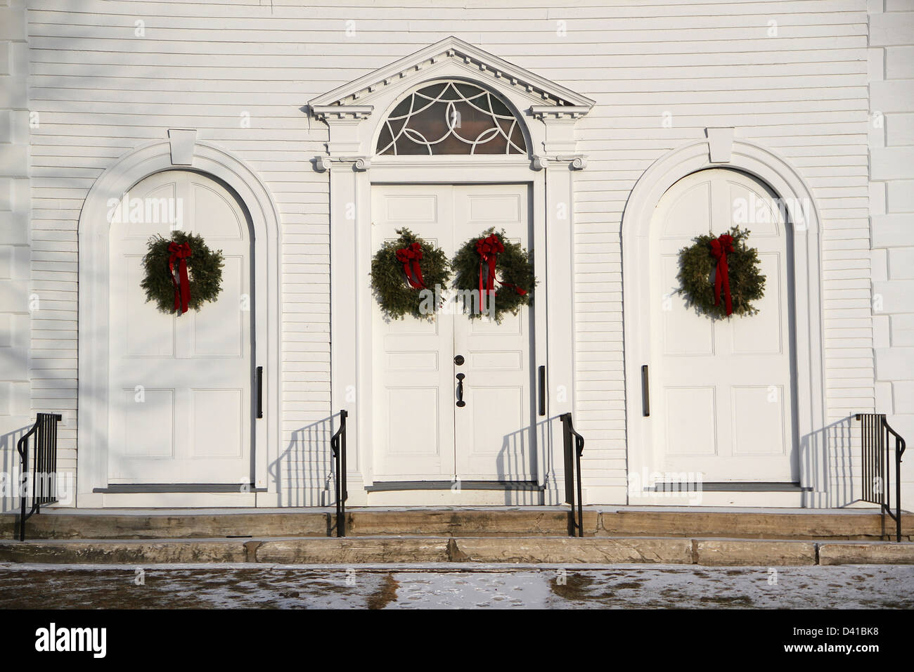 La prima chiesa congregazionale, Bennington, Vermont Foto Stock